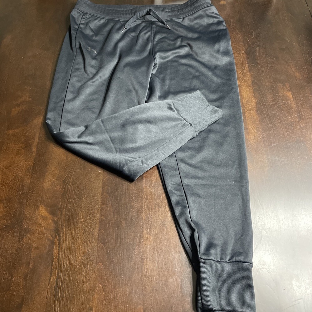 Under Armour Mens Jogger Style XL Black Workout Gym Drawstring Fitted